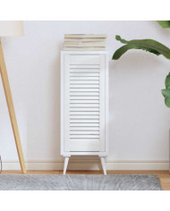 Porte d'armoire à persiennes blanc 69x29,5 cm | Mobilier & Déco