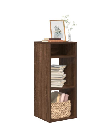 Bibliothèque chêne marron 34x31x80 cm bois d'ingénierie | Mobilier & Déco