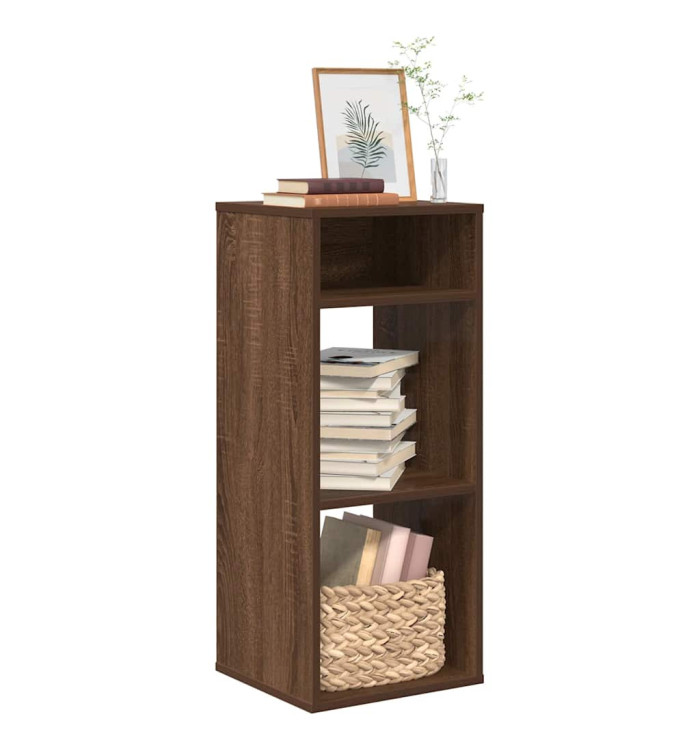 Bibliothèque chêne marron 34x31x80 cm bois d'ingénierie | Mobilier & Déco
