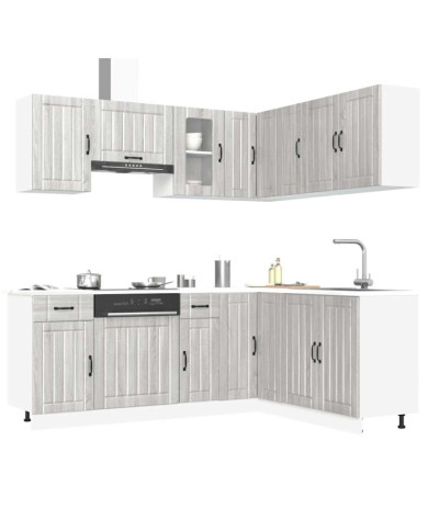 Ensemble d'armoires de cuisine 11 pcs Kalmar bois d'ingénierie | Mobilier & Déco