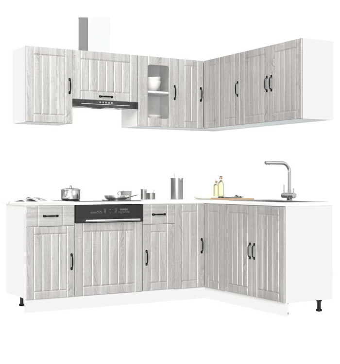 Ensemble d'armoires de cuisine 11 pcs Kalmar bois d'ingénierie | Mobilier & Déco