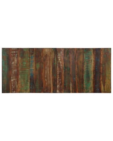 Tête de lit multicolore 200 cm bois massif récupération | Mobilier & Déco