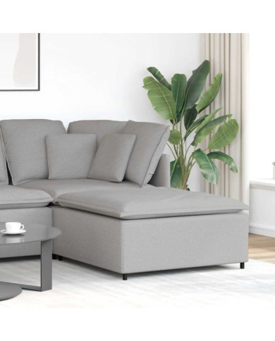 Module de repose-pieds pour canapé modulaire Gris nuage 100 x 100 x 48 cm | Mobilier & Déco