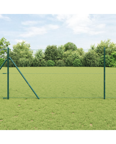 Clôture Hexagonale Verte 1,2x100 m Acier | Mobilier & Déco