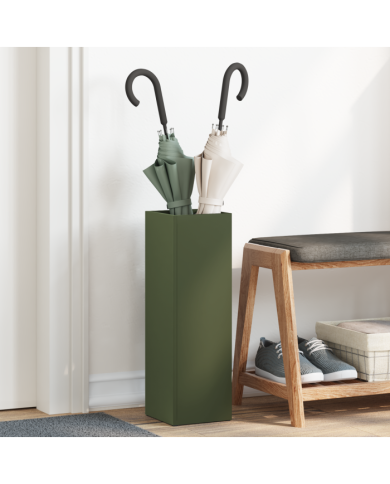 Porte-parapluies Vert olive Métal Moyen Rangement | Mobilier & Déco