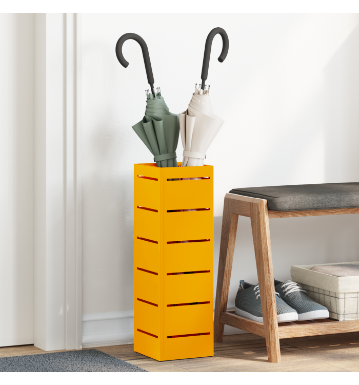 Porte-parapluies Jaune moutarde Métal Standard Porte-parapluies | Mobilier & Déco
