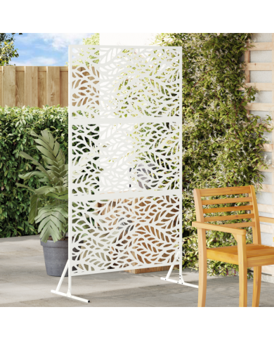 panneau de clôture en acier Blanc Acier revêtu de poudre Standard | Mobilier & Déco