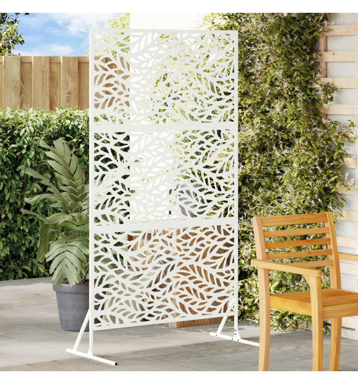 panneau de clôture en acier Blanc Acier revêtu de poudre Standard | Mobilier & Déco