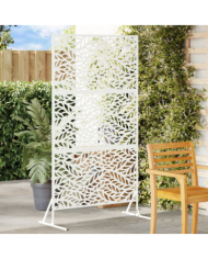 panneau de clôture en acier Blanc Acier revêtu de poudre Standard | Mobilier & Déco