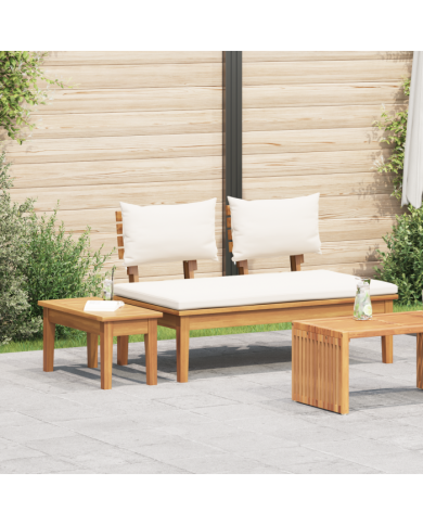 Ensemble de bancs de jardin en bois massif - 2 pièces | Mobilier & Déco