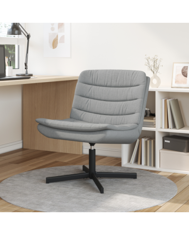 Chaise Pivotante Gris clair Tissu Standard Ergonomique | Mobilier & Déco