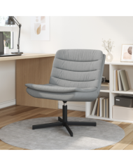 Chaise Pivotante Gris clair Tissu Standard Ergonomique | Mobilier & Déco