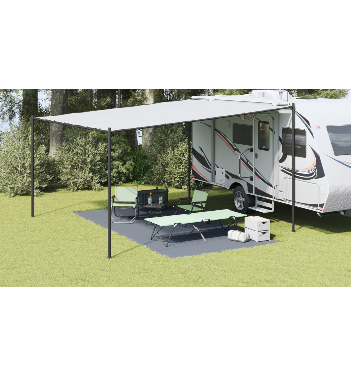 Accessoire Tente Bleu-gris Polyéthylène 250 x 500 cm Pliable | Mobilier & Déco