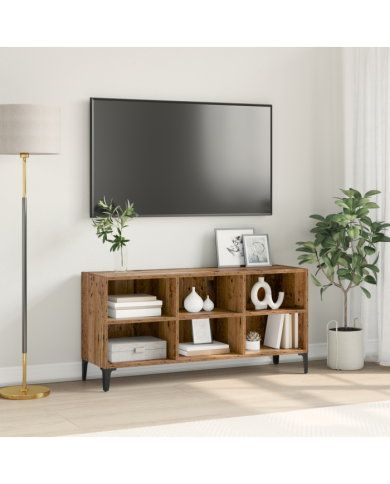 Meuble TV en Bois Ancien Bois Ancien Bois d'ingénierie, Métal Moyen | Mobilier & Déco