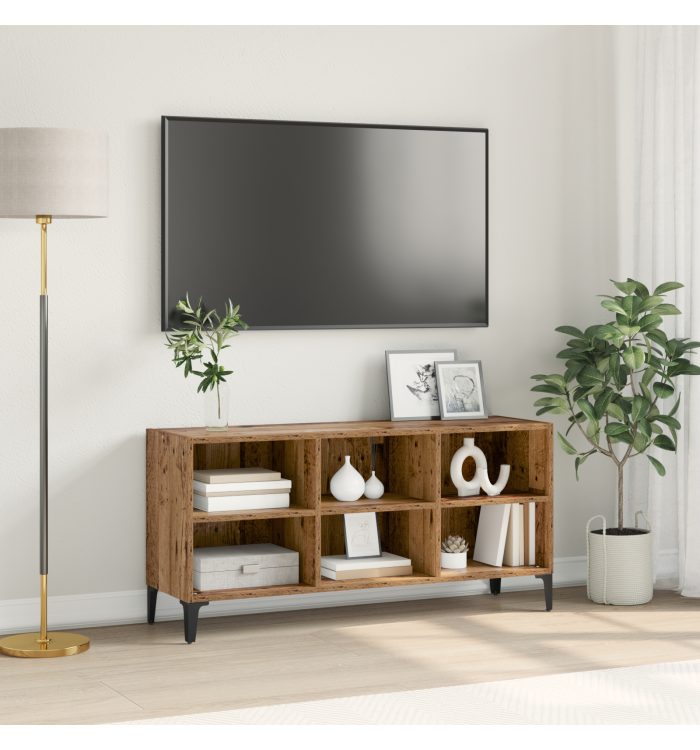 Meuble TV en Bois Ancien Bois Ancien Bois d'ingénierie, Métal Moyen | Mobilier & Déco