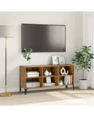 Meuble TV en Bois Ancien Bois Ancien Bois d'ingénierie, Métal Moyen | Mobilier & Déco