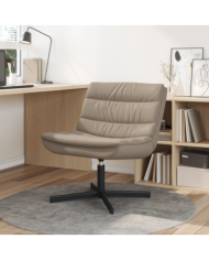 Chaise Pivotante Cappuccino Polyester, Base en métal Standard | Mobilier & Déco