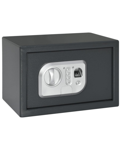 Coffre-fort électronique avec verrouillage par empreinte digitale 20x31x20 cm en acier | Mobilier & Déco