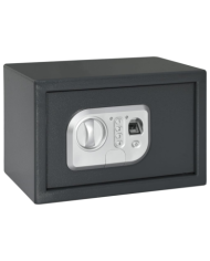 Coffre-fort électronique avec verrouillage par empreinte digitale 20x31x20 cm en acier | Mobilier & Déco