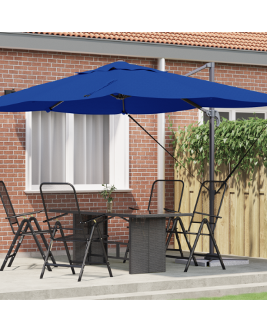 Parasol cantilever bleu azur Bleu azur | Mobilier & Déco
