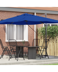 Parasol cantilever bleu azur Bleu azur | Mobilier & Déco