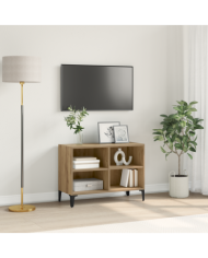 Meuble TV Chêne artisanal Chêne artisanal Bois d'ingénierie Moyen | Mobilier & Déco