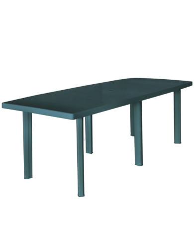Table de jardin Vert 210 x 96 x 72 cm Plastique | Mobilier & Déco