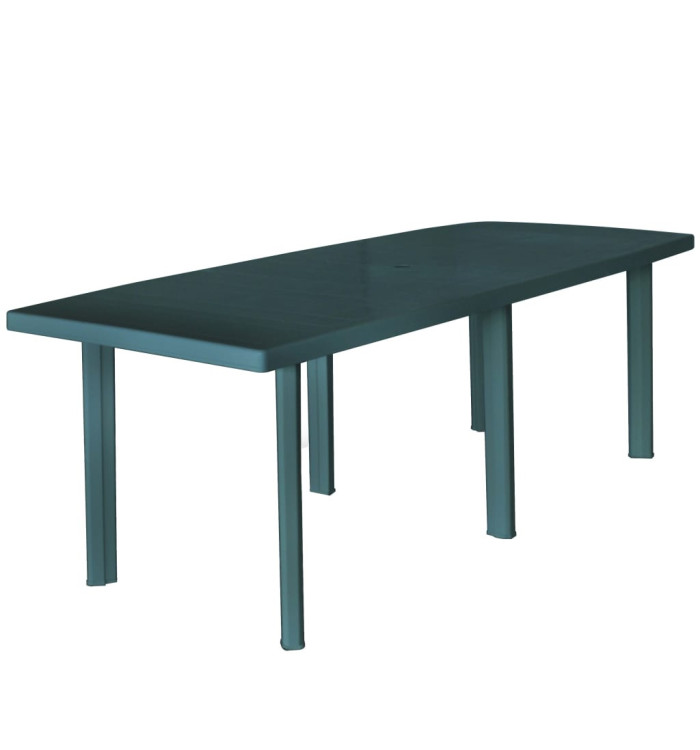 Table de jardin Vert 210 x 96 x 72 cm Plastique | Mobilier & Déco