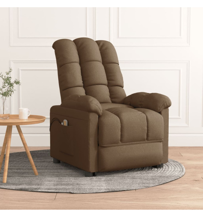 Fauteuil de massage Marron Tissu | Mobilier & Déco