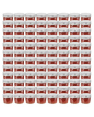 Pots à confiture avec couvercles argentés 96 pcs Verre 110 ml | Mobilier & Déco