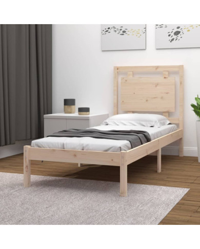 Cadre de lit sans matelas 90x190 cm bois massif | Mobilier & Déco