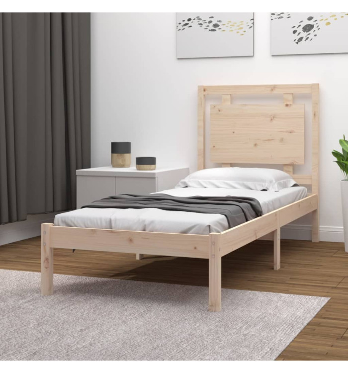 Cadre de lit sans matelas 90x190 cm bois massif | Mobilier & Déco
