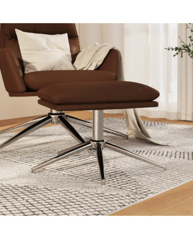 Repose-pied Marron 45x29,5x35 cm Similicuir brillant | Mobilier & Déco