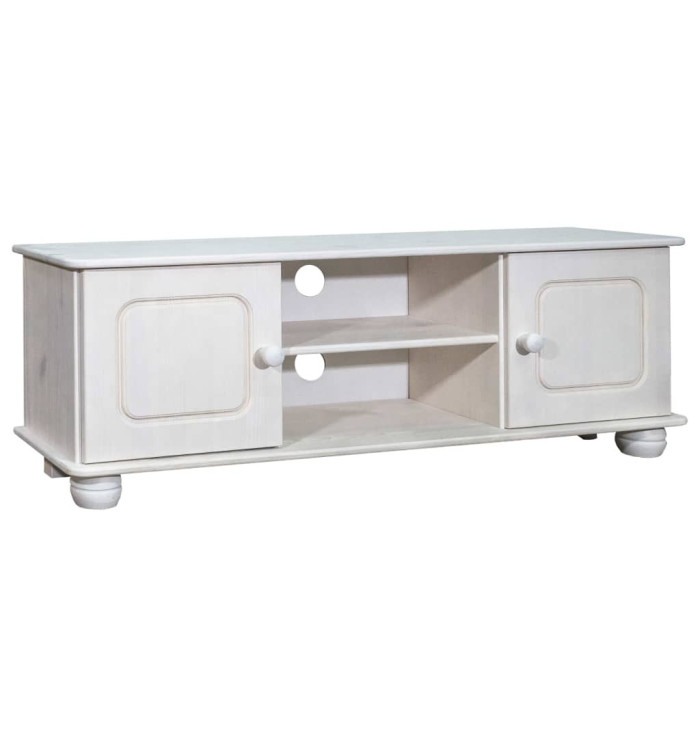 Meuble TV 115x29x40 cm Bois de pin massif | Mobilier & Déco
