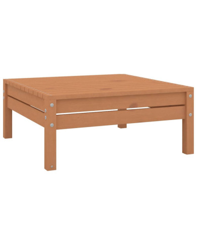 Repose-pied de jardin marron miel bois de pin massif | Mobilier & Déco