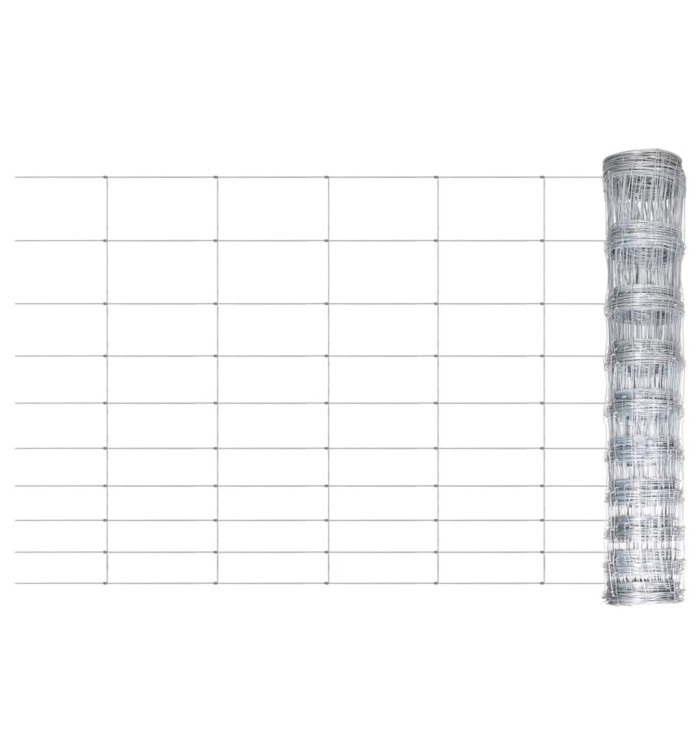 Clôture de jardin Acier galvanisé Argenté 50x1 m | Mobilier & Déco