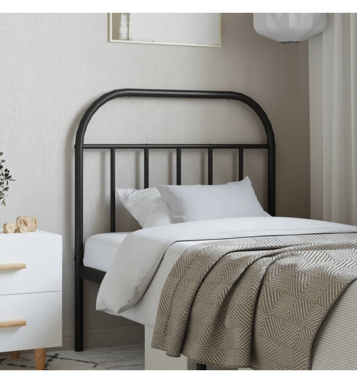 Tête de lit métal noir 90 cm | Mobilier & Déco