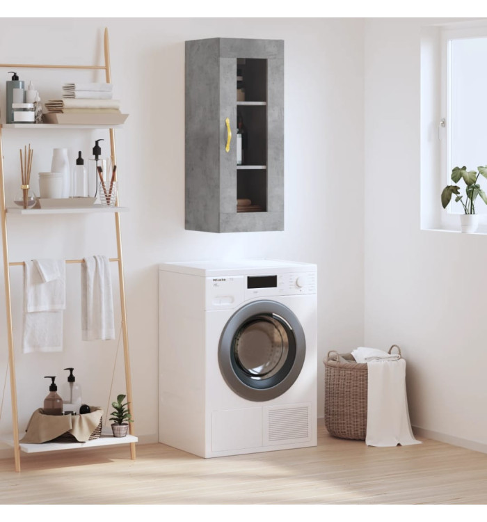 Armoire murale gris béton 34,5x34x90 cm | Mobilier & Déco