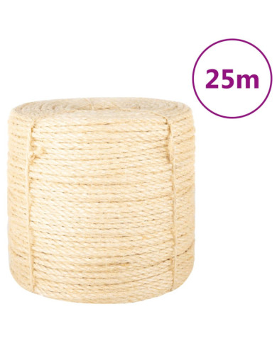 Corde 100 % sisal 6 mm 25 m | Mobilier & Déco