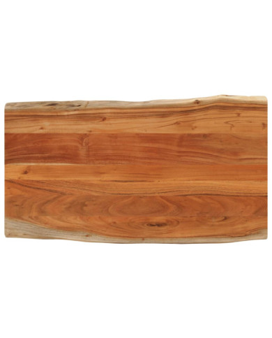 Dessus de table 120x60x3,8cm rectangulaire bois massif d'acacia | Mobilier & Déco