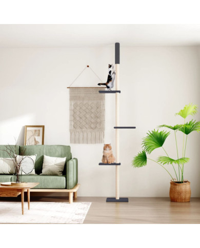 Arbre à chat du sol au plafond Gris foncé 267,5-297,5 cm | Mobilier & Déco