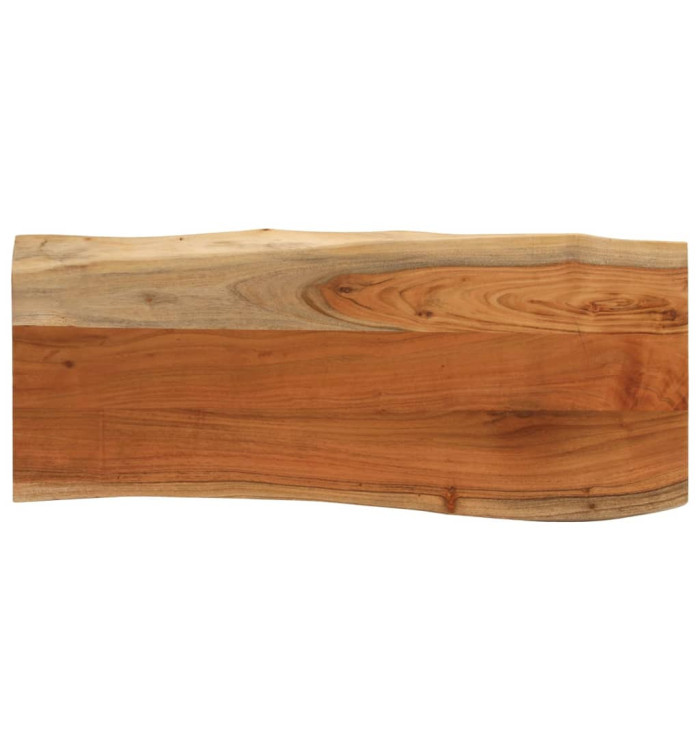 Dessus de table 80x40x3,8 cm rectangulaire bois massif acacia | Mobilier & Déco
