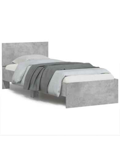 Cadre de lit sans matelas avec lumières LED 90x200 cm | Mobilier & Déco