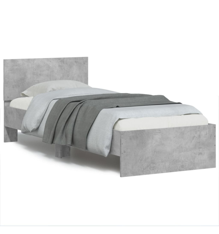 Cadre de lit sans matelas avec lumières LED 90x200 cm | Mobilier & Déco