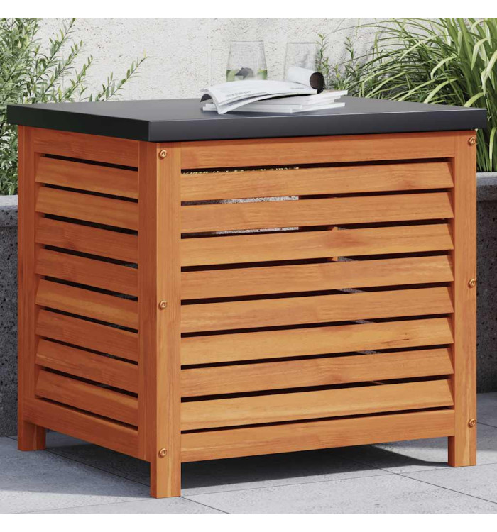 Boîte de rangement de jardin 60x50x55 cm bois d'eucalyptus | Mobilier & Déco