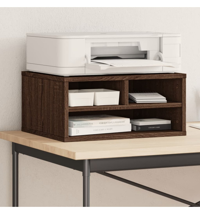 Support d'imprimante chêne marron 49x40x22,5 cm bois ingénierie | Mobilier & Déco