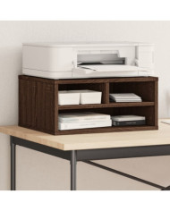 Support d'imprimante chêne marron 49x40x22,5 cm bois ingénierie | Mobilier & Déco