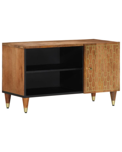 Meuble TV 80x33x46 cm bois massif de manguier | Mobilier & Déco