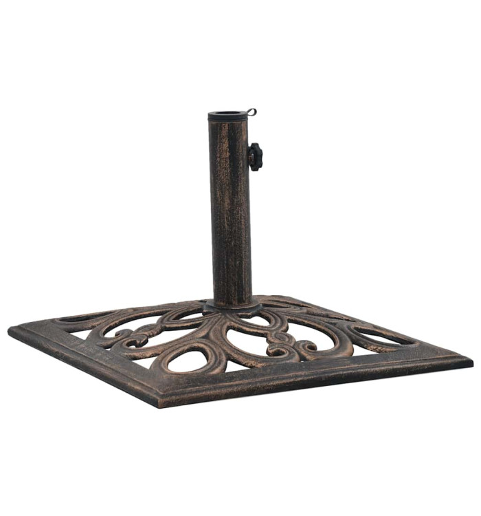 Socle de parasol Bronze 12 kg 49 cm Fonte | Mobilier & Déco