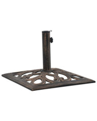 Socle de parasol Bronze 12 kg 49 cm Fonte | Mobilier & Déco